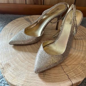 Michael Kors Gold Sparkle Heels